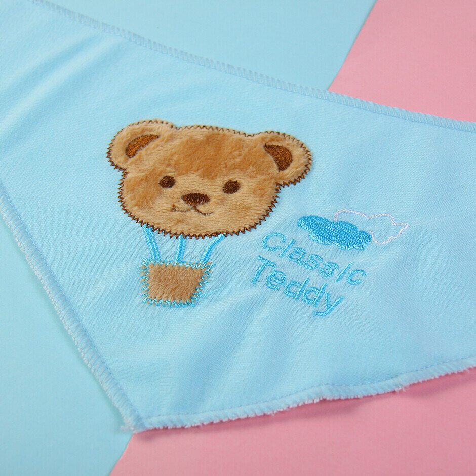 asciugamano saliva per bambini - blu