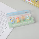 Clip di cristallo di diario di anatra 4 pezzi