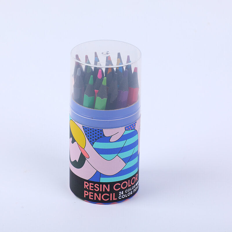 Matita colorata a 24 colori in fusto corto