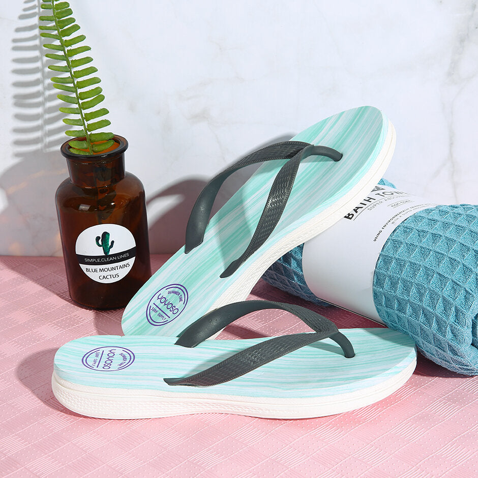 Infradito casual da donna (verde chiaro taglia: 37-38)