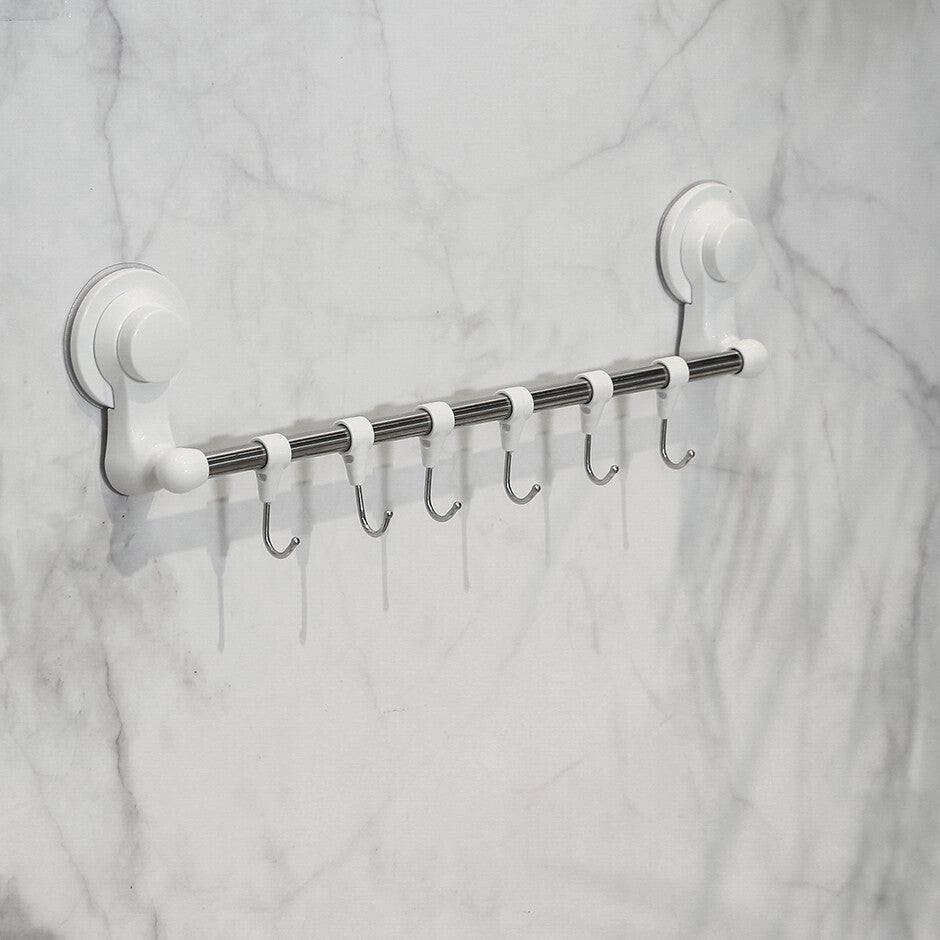 Potente aspirazione a parete con gancio 6-in-1