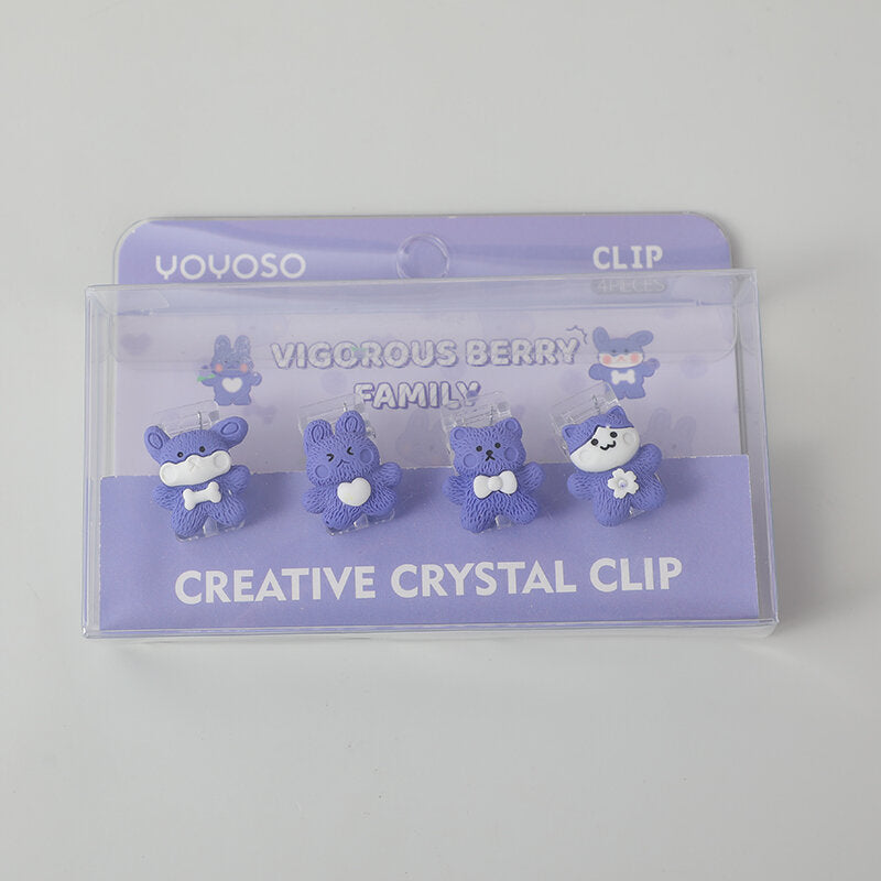 Vitality berry crystal clip 4pcs