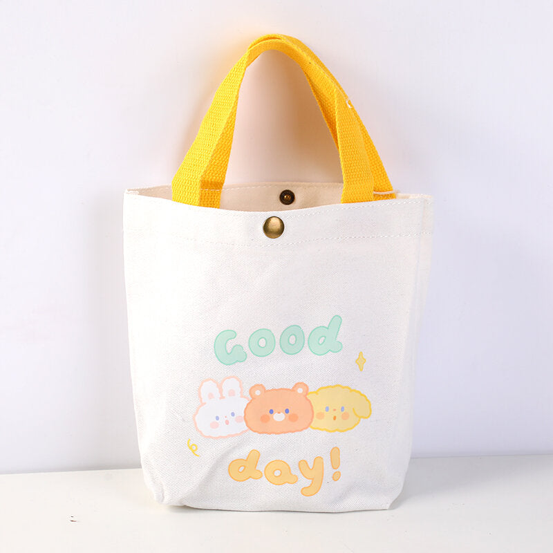 Serie Cute pet club - borsa da pranzo in tela trapezoidale