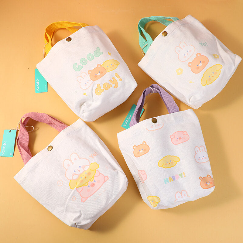 Serie Cute pet club - borsa da pranzo in tela trapezoidale