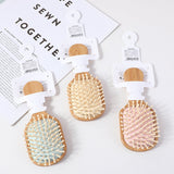 Pettine da massaggio quadrato in bambù-ZH492-7