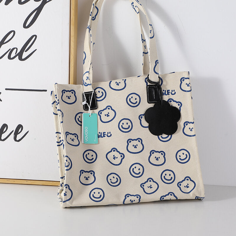 Borsa a tracolla grande con orsetto