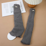 Calzini al polpaccio con etichetta semplice - grigio