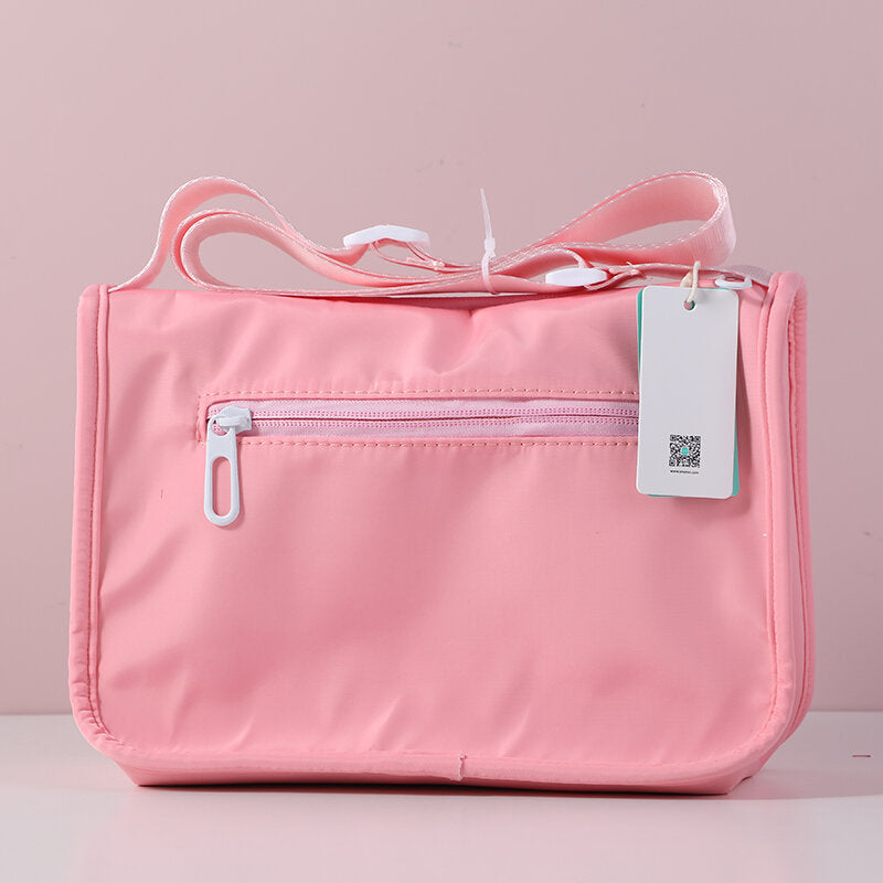 Borsa crossbody quadrata a fiori di colore fresco e sfumato - rosso rosa