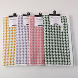 Asciugamano in puro cotone pied-de-poule retrò