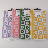 Asciugamano in puro cotone a fiori retrò