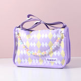 Borsa a tracolla estiva con catena di dile - viola