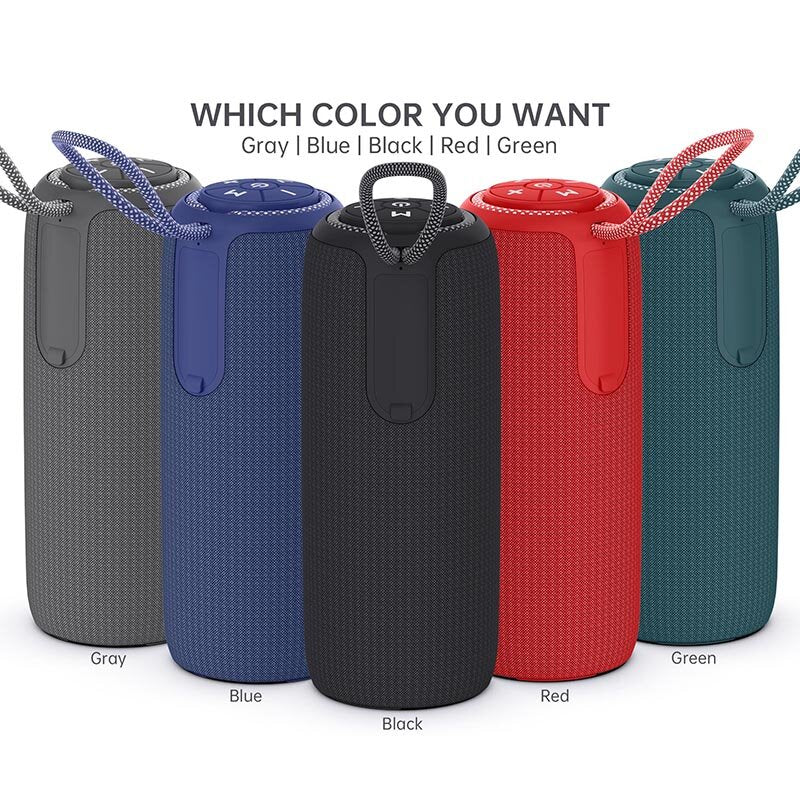 Altoparlante wireless quotidiano imdimeabile in tessuto di esterni - grigio