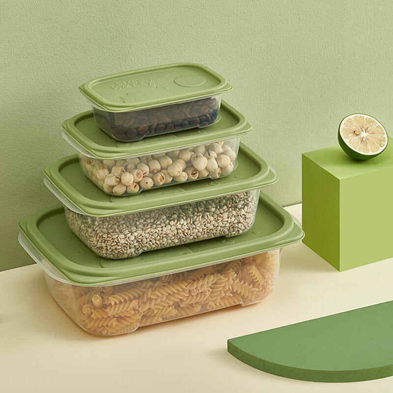 Set quadrato grande per la conservazione dei prodotti da 3 pezzi