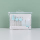 Semplice flacone da viaggio 5 pezzi set-blu