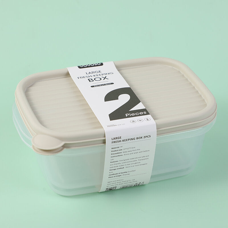 Scatola grande per la conservazione dei prodotti freschi 2 pezzi