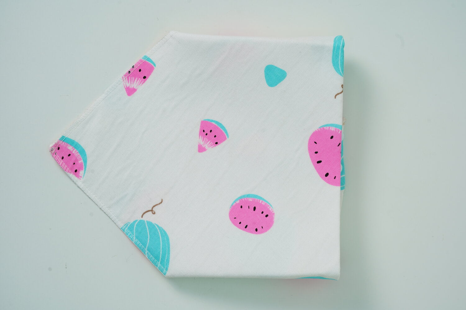 Scamiciato in garza di cotone con motivo di frutta (2 pezzi)