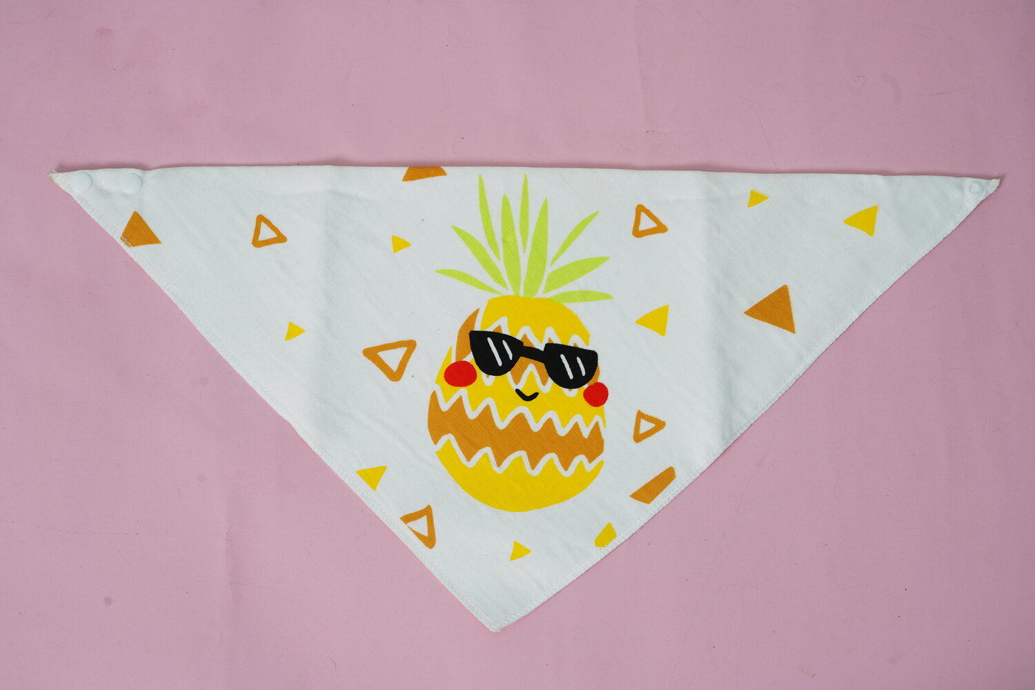 Scamiciato in garza di cotone con motivo di angurie e ananas (2 pezzi)