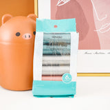 Sacchetto per rifiuti con bordi piatti di colore metallico pesante - confezione da 6 pezzi