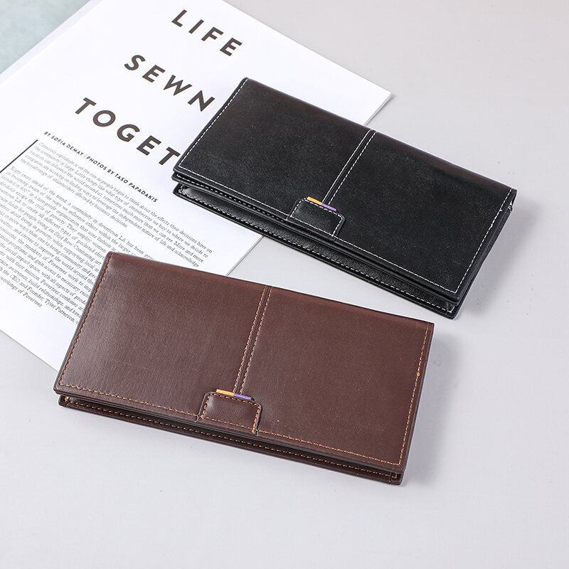 Portafoglio lungo da uomo della serie semplice e casual