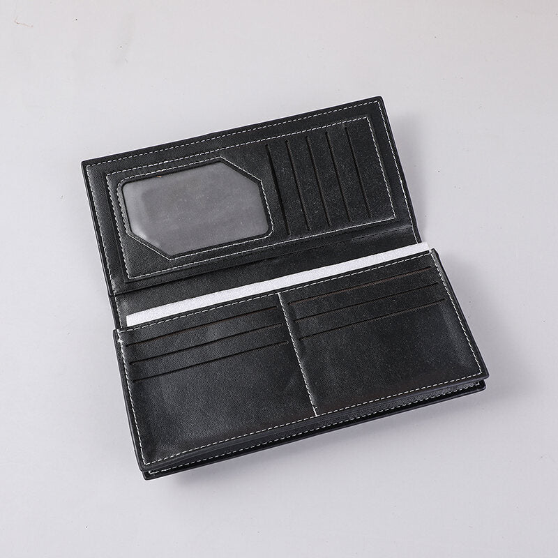 Portafoglio lungo da uomo della serie semplice e casual