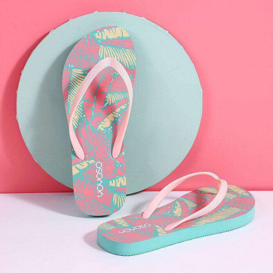 Foglie colorate tropicali infradito da donna 35-36