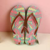 Foglie colorate tropicali infradito da donna 39-40