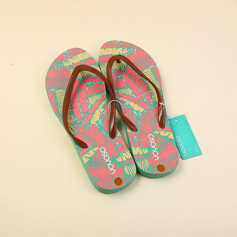 Foglie colorate tropicali infradito da donna 39-40