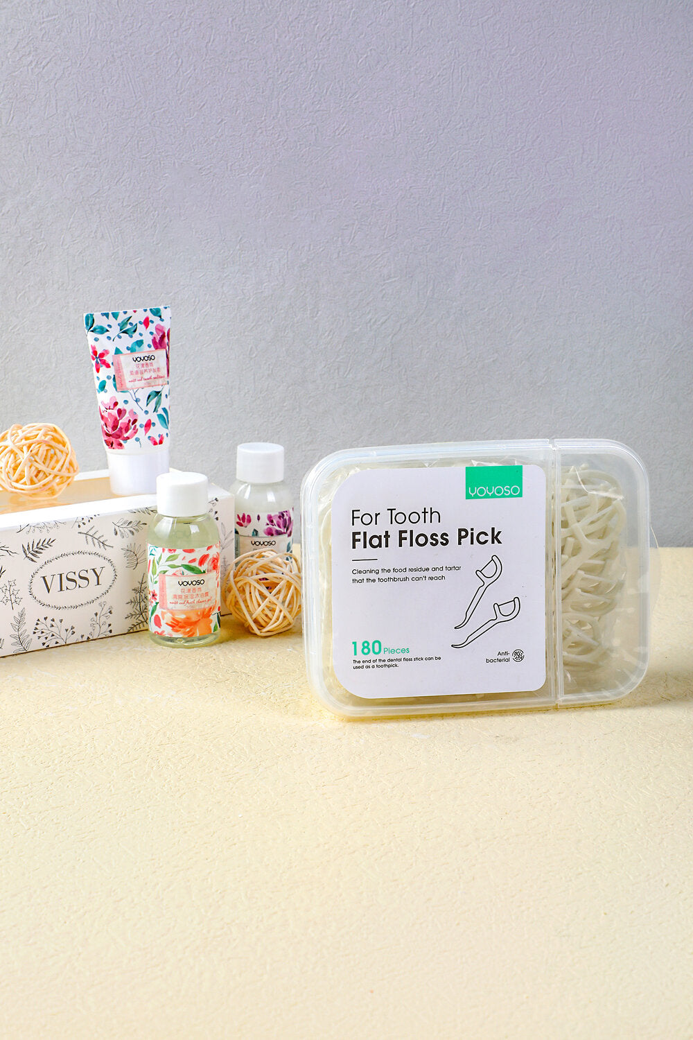 Grimaldello filo interdentale piatto-180 pezzi