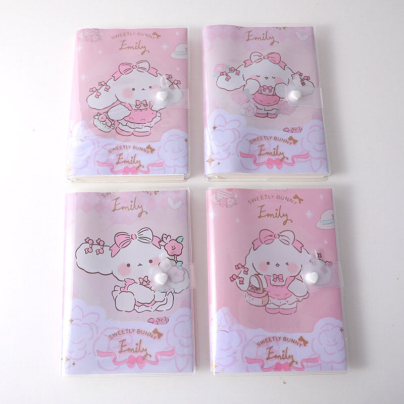 Emily camelia tea party Taccuino con coditina in EVA e bottone 36K