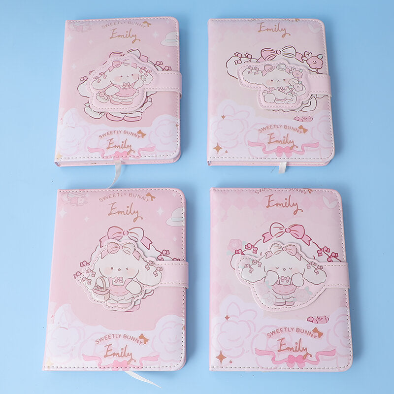 Emily Camellia Tea Party PU Quaderno con fibbia magnetica 36K