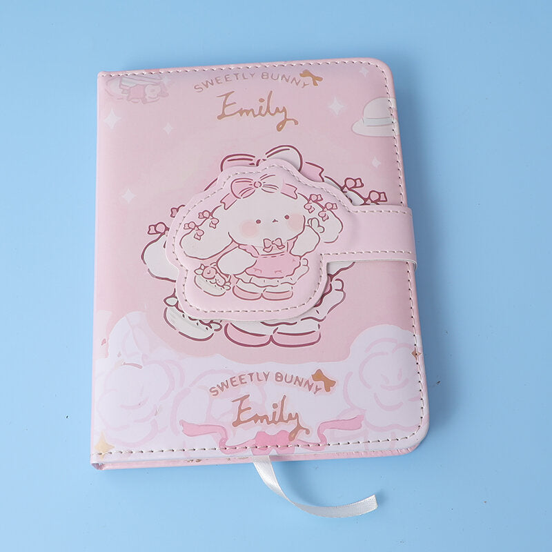 Emily Camellia Tea Party PU Quaderno con fibbia magnetica 36K