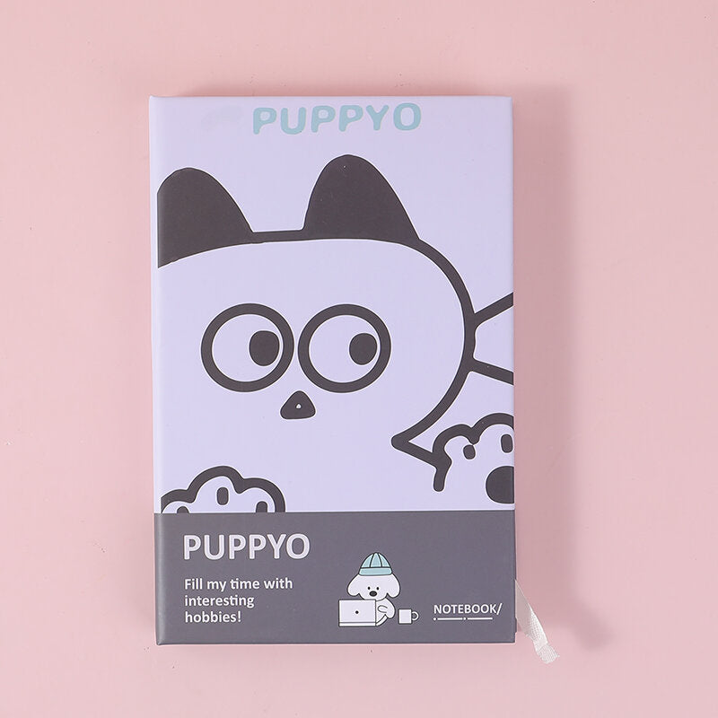 Quaderno con coditina rigida Puppyo happy rules