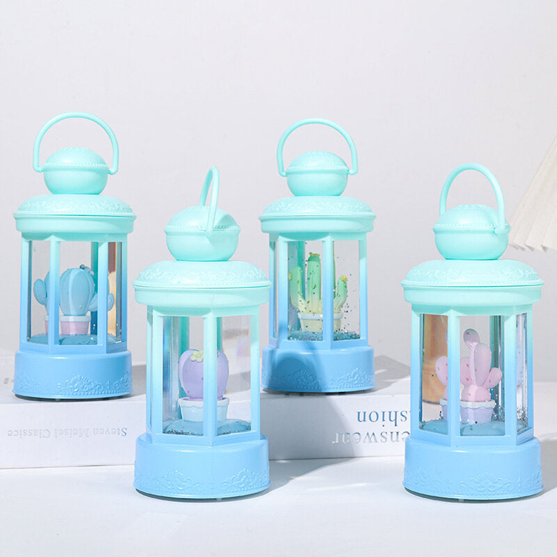 Lampada a vento da giardino con cactus