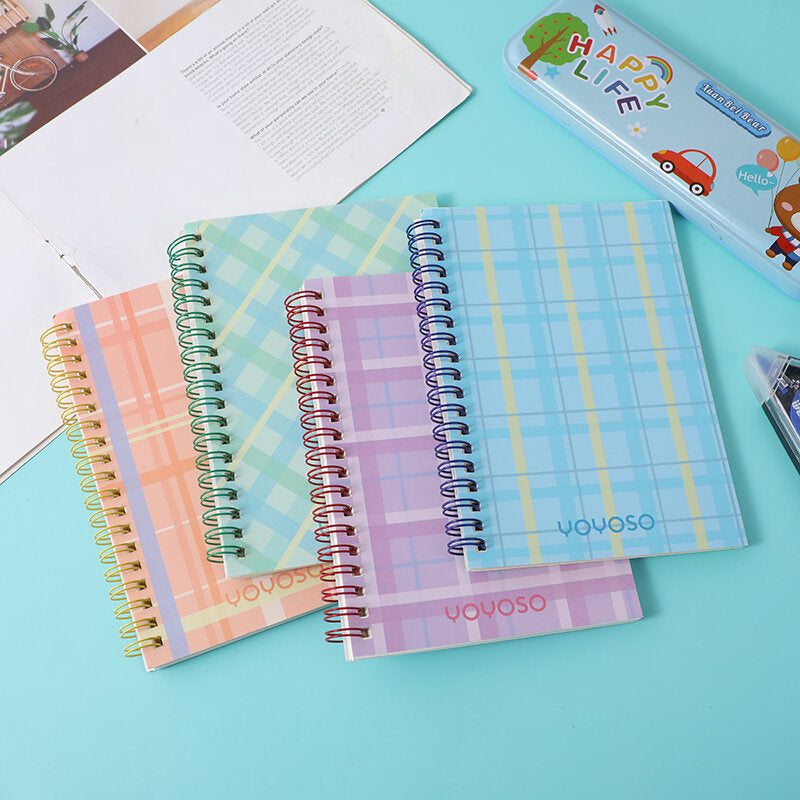 Quaderno a bobina in silicone con caramelle arcobaleno B6