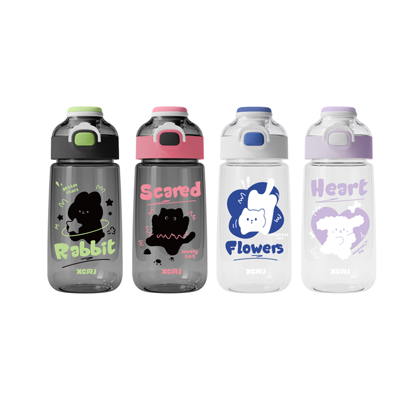 Borraccia di plastica a forma di animale carino - 700 ml