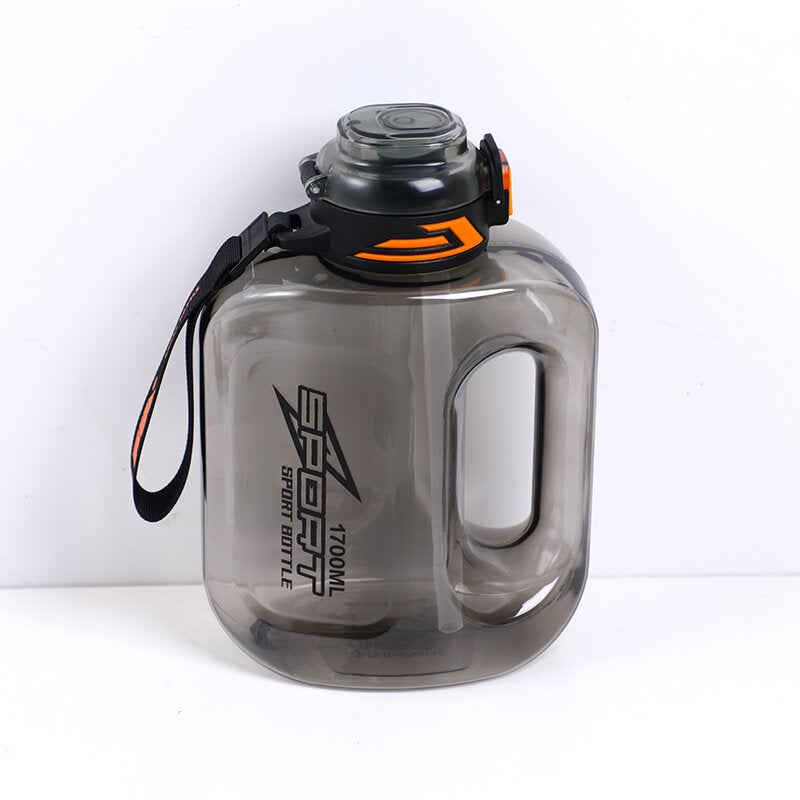 Bottiglia d'acqua di grande capacità di colore trasparente-1700ml