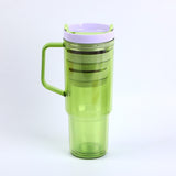 Set di 3 tazze per auto con cannuccia (1200 ml+750 ml+450 ml)