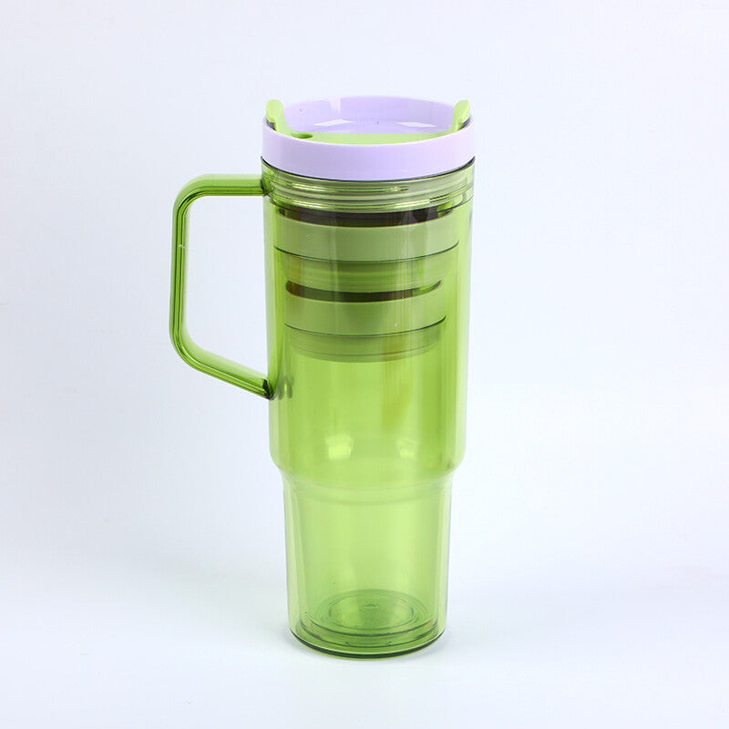 Set di 3 tazze per auto con cannuccia (1200 ml+750 ml+450 ml)