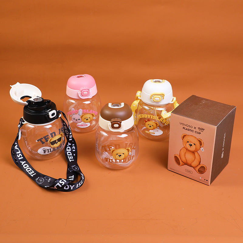 Borraccia in plastica di grande capacità della serie TEDDY ISLAND-950ml