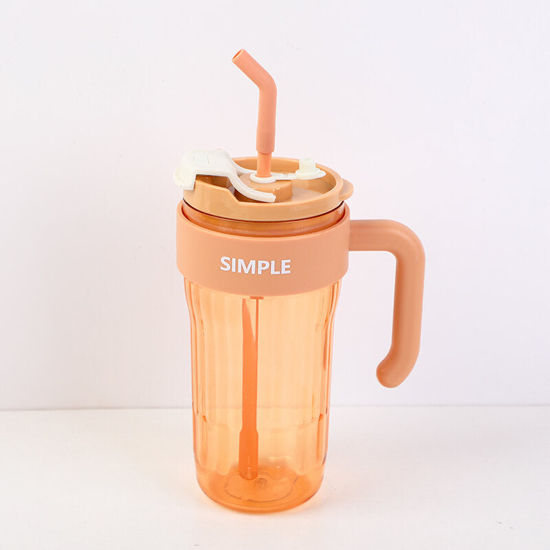 borraccia di plastica con cannuccia di grande capacità: 950 ml