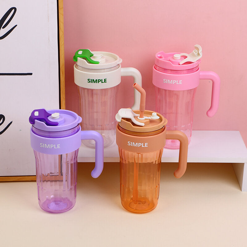 borraccia di plastica con cannuccia di grande capacità: 950 ml