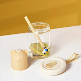 Tazza di vetro con didita di tè dell'orsetto - 480 ml