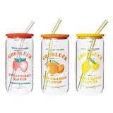 Tazza di vetro divertente dei cartoni animati - 500ml