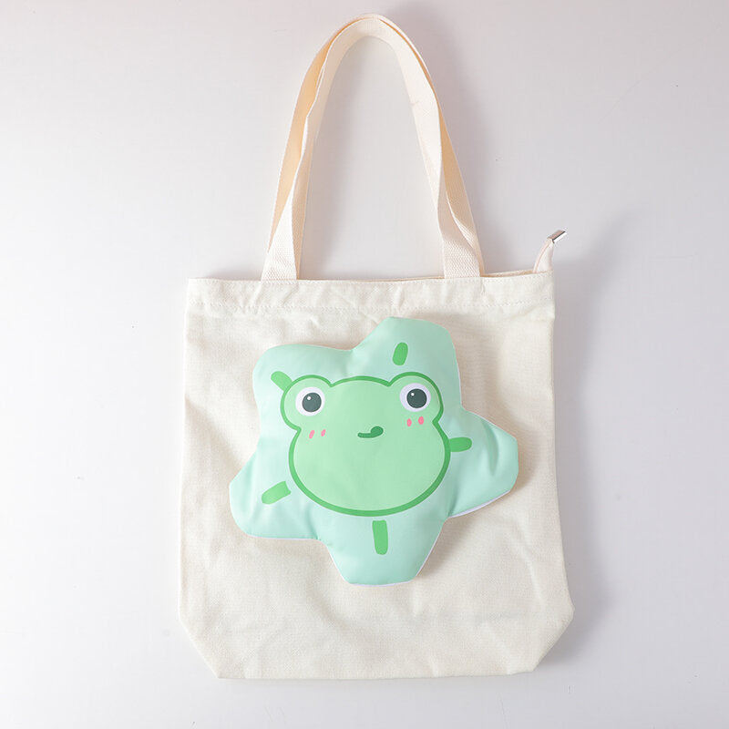 Borsa a tracolla Healing cartoon - verde