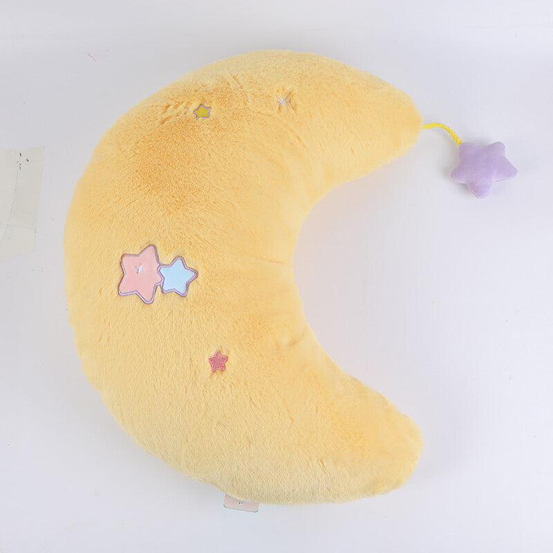 Cuscino a forma di luna, giallo