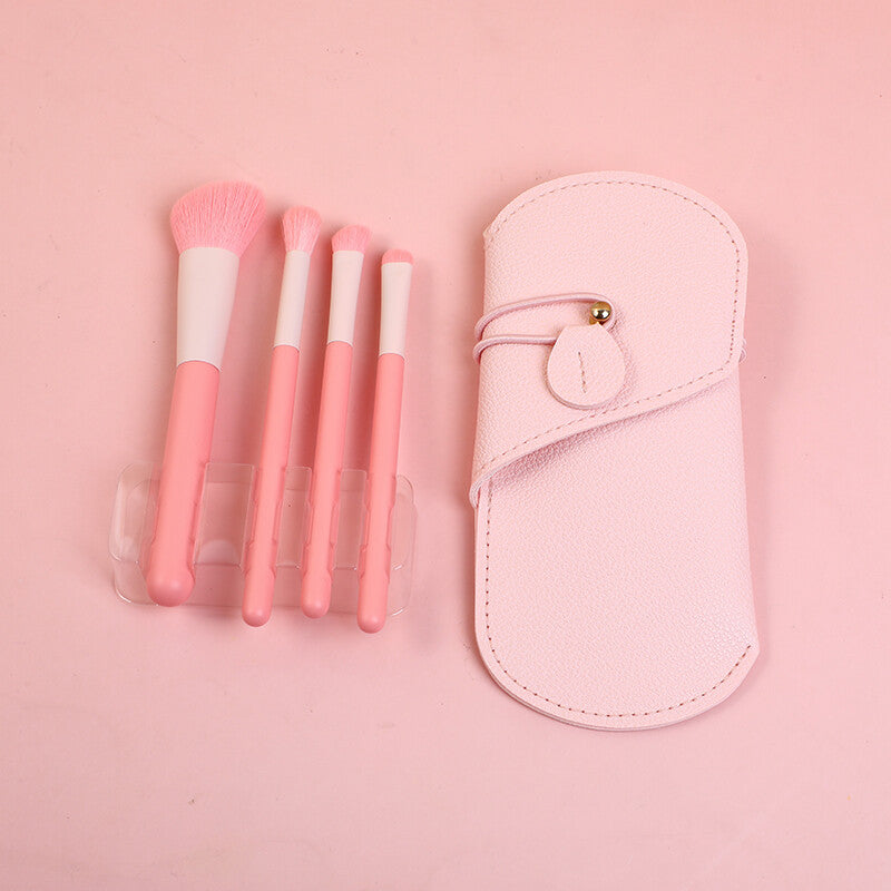 4 colori a forno + set di pennelli per il trucco Love Bag