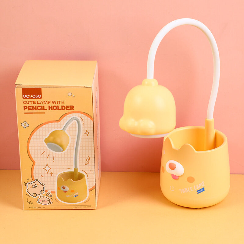 Simpatica lampada con portamatite TYX-8116-giallo