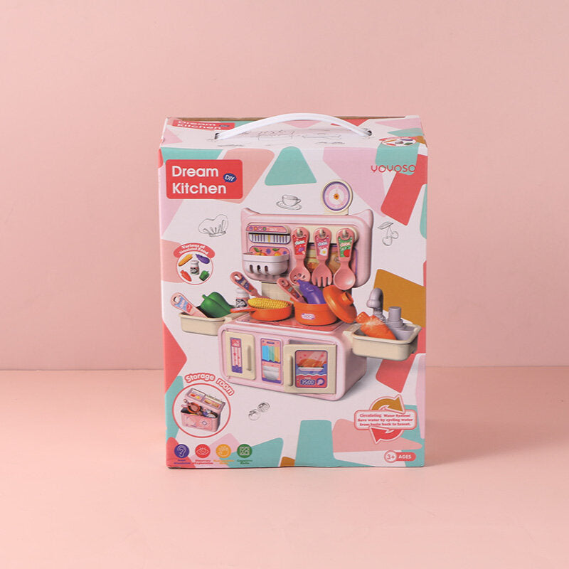 Set di utensili da cucina con funzione acqua - blu pastello