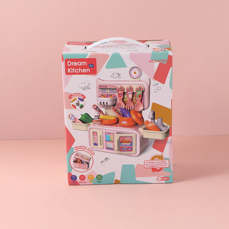 Set di utensili da cucina con funzione acqua - rosa