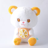 Peluche orso di frutta seduto con bambola arancione-20cm